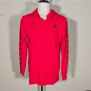 Adidas Red Long Sleeve Hoodie